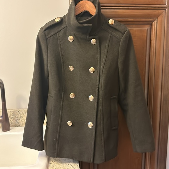 Military green pea coat - Picture 5 of 5